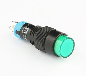 AD10无锁方形绿色按钮