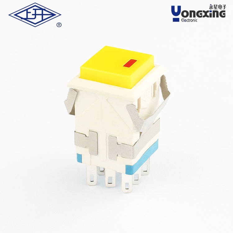 KD2单极自锁点发光红灯按钮开关