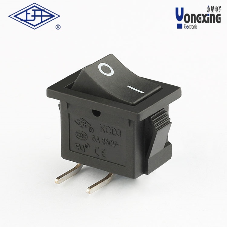 KCD3斜角黑色船型开关