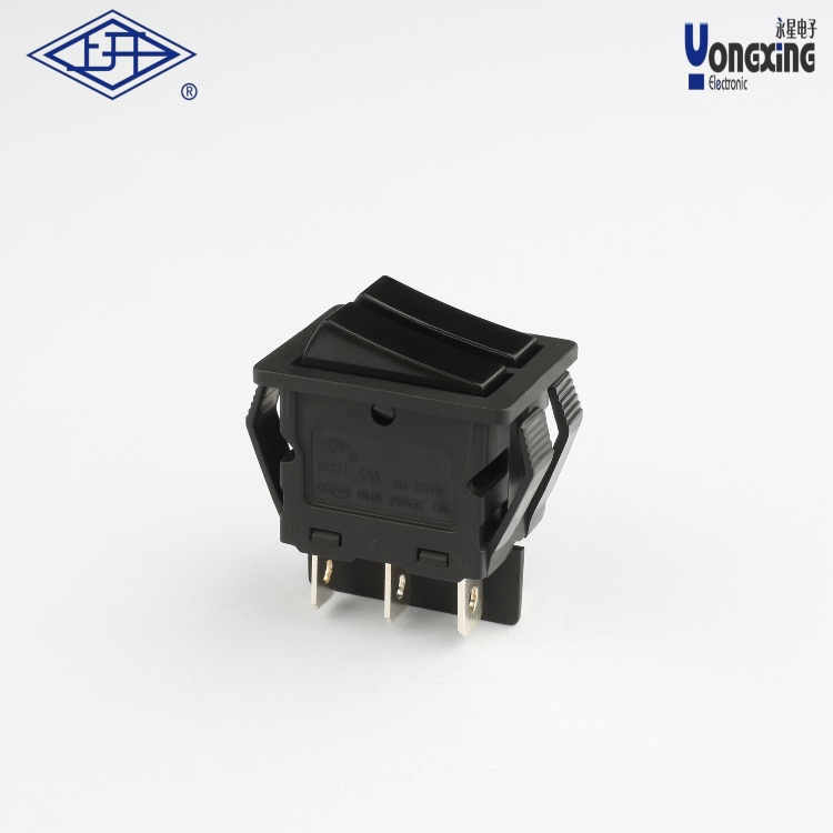 KCD6全黑不印字船型开关