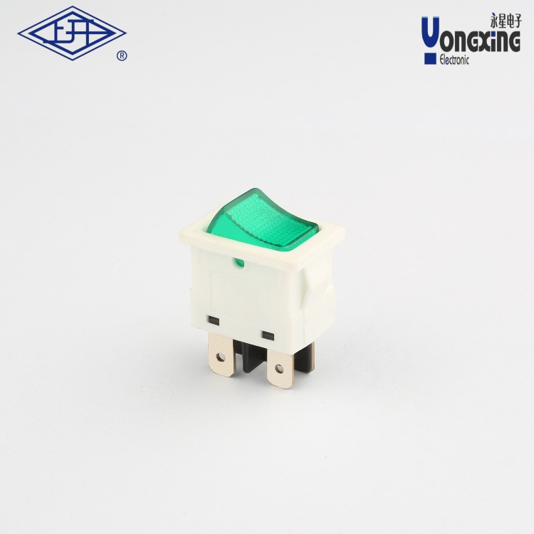 KCD6四角绿灯船型开关