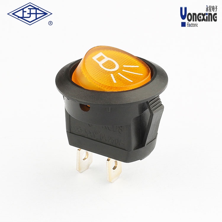 KCD8单极单掷黄色船型开关