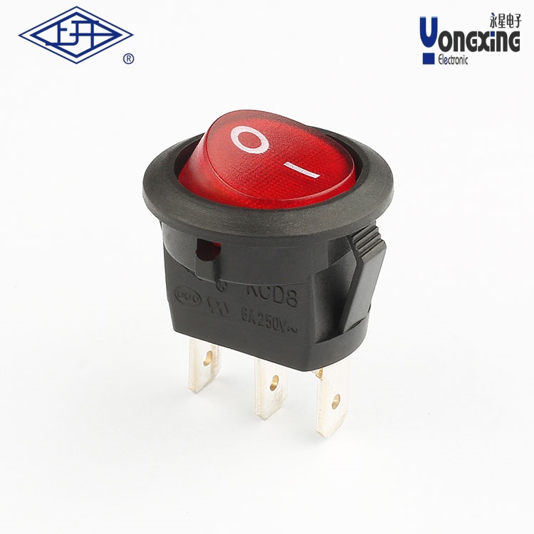 KCD8单极单掷带灯船型开关