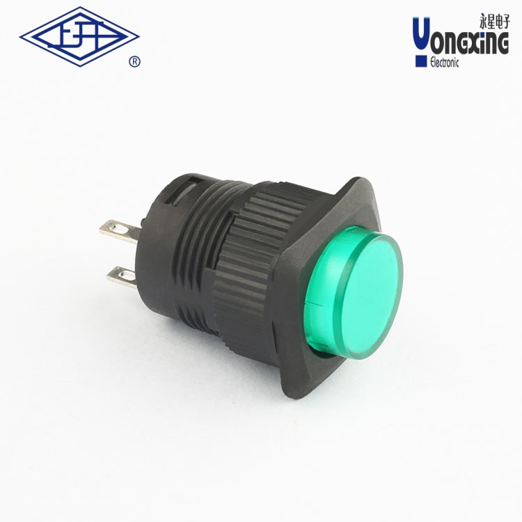 FD16两脚无锁绿色按钮FD16-121-G
