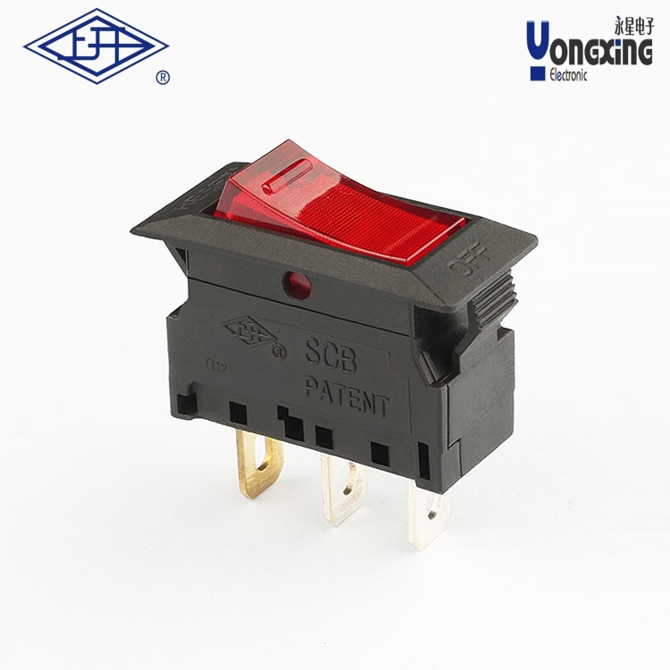 SCB带灯红色过载保护开关