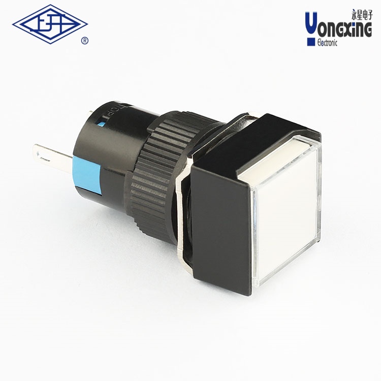 AD(φ16mm)长方形白色按钮指示灯