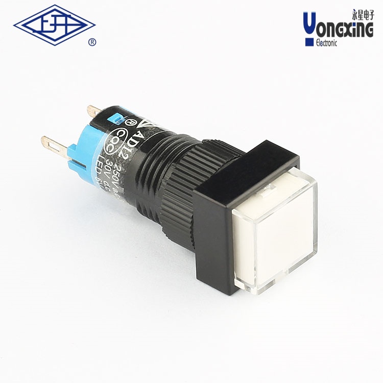 AD(φ12mm)方形白色按钮指示灯