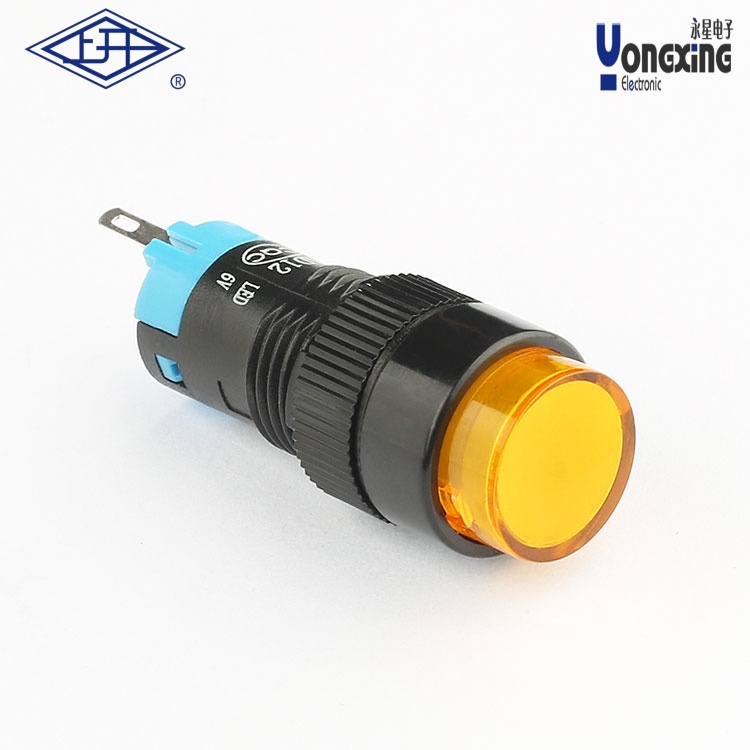 AD(φ12mm)圆形黄色按钮指示灯