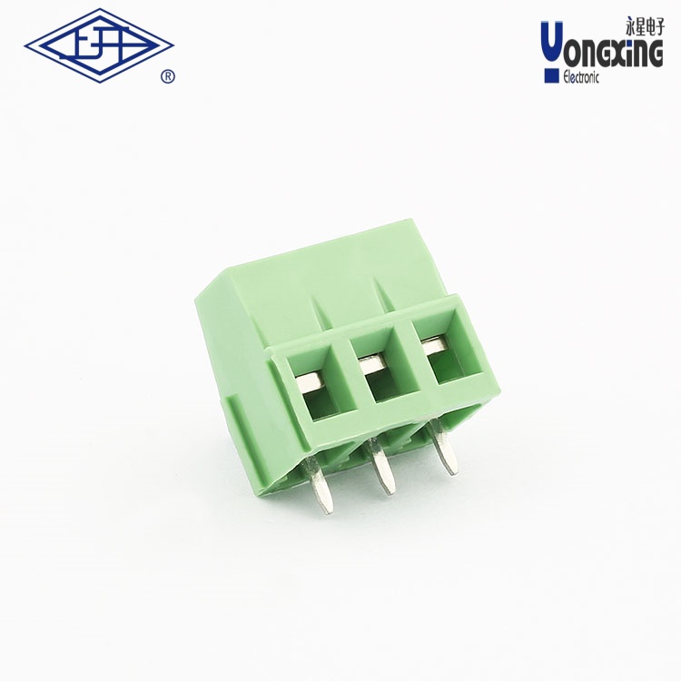 YB螺钉式PCB三针接线端子