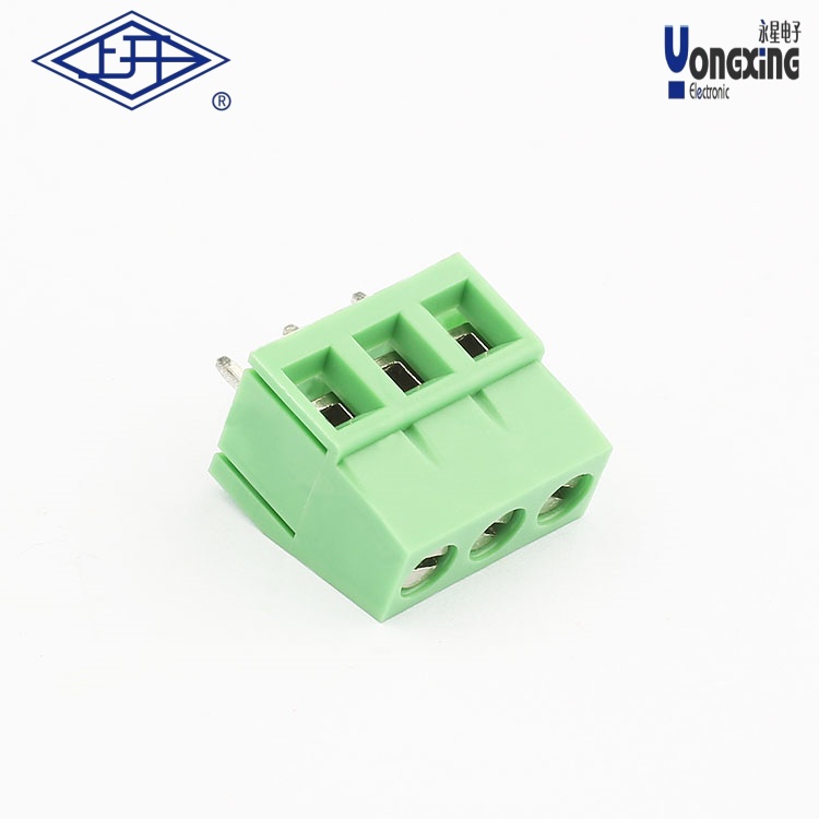 YB螺钉式PCB三针接线端子