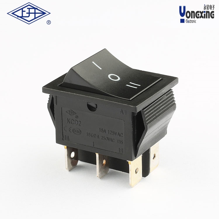 KCD2六脚全黑船型开关