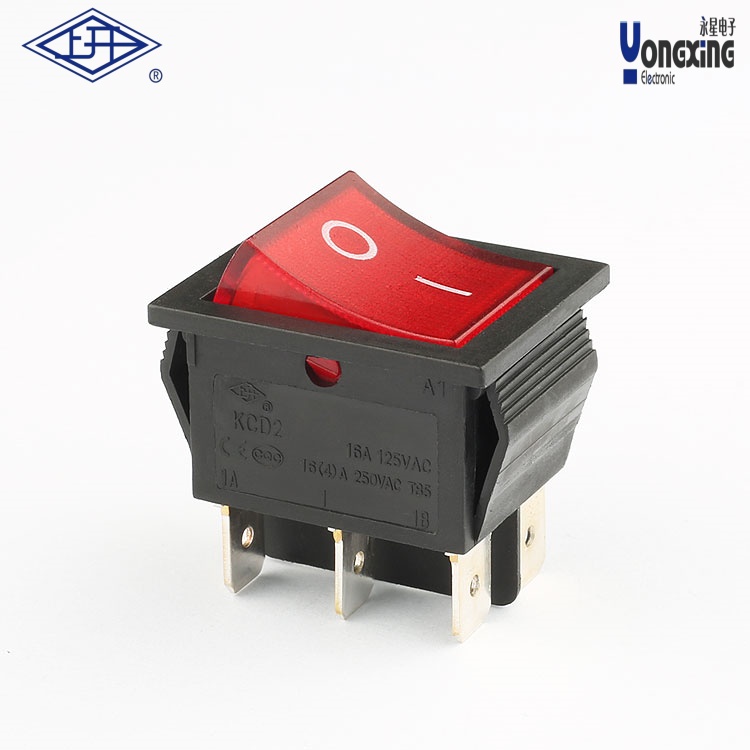  KCD2六角红色船型开关