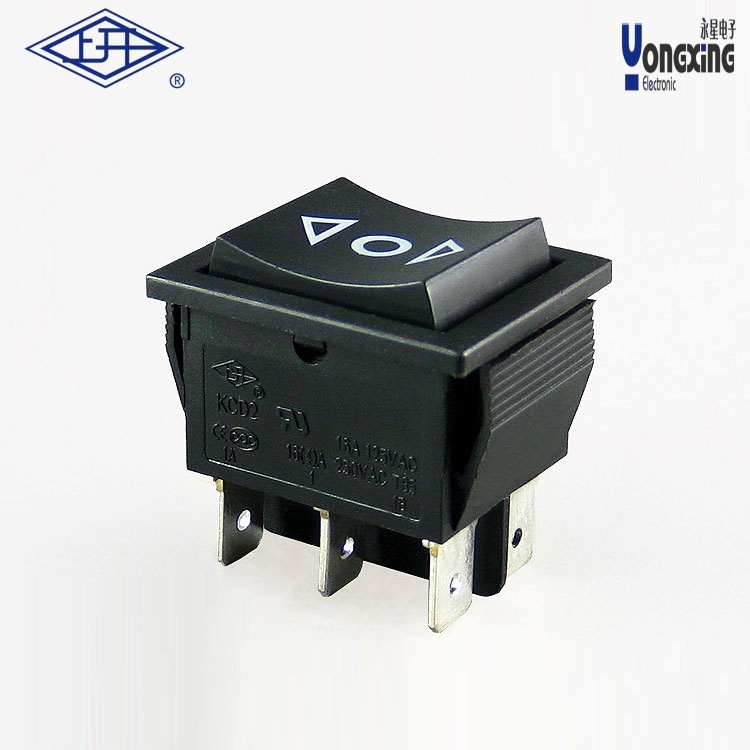 KCD2三档全黑船型开关