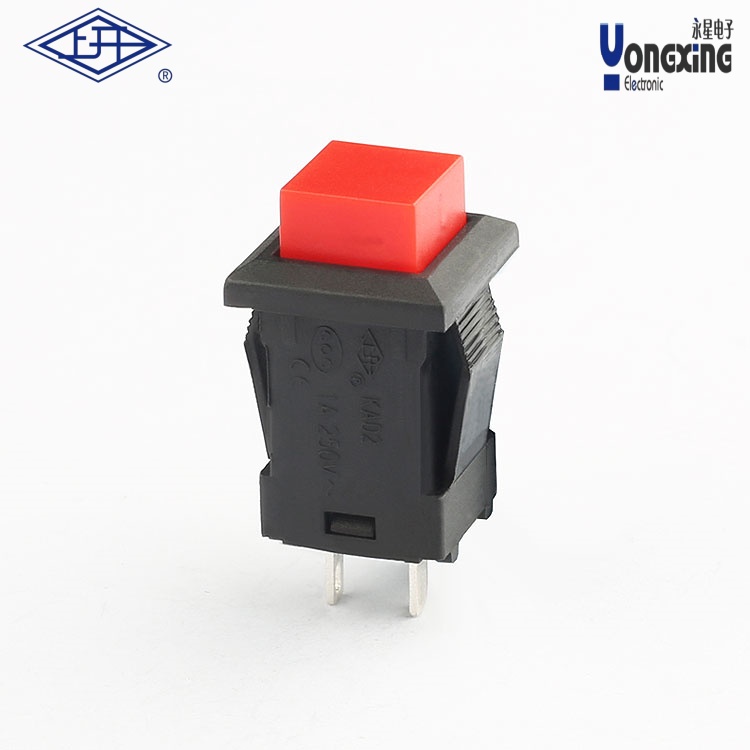 KAD2  方形长按钮单极自锁无灯