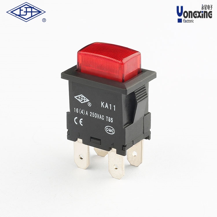 KA11双极带灯按钮开关