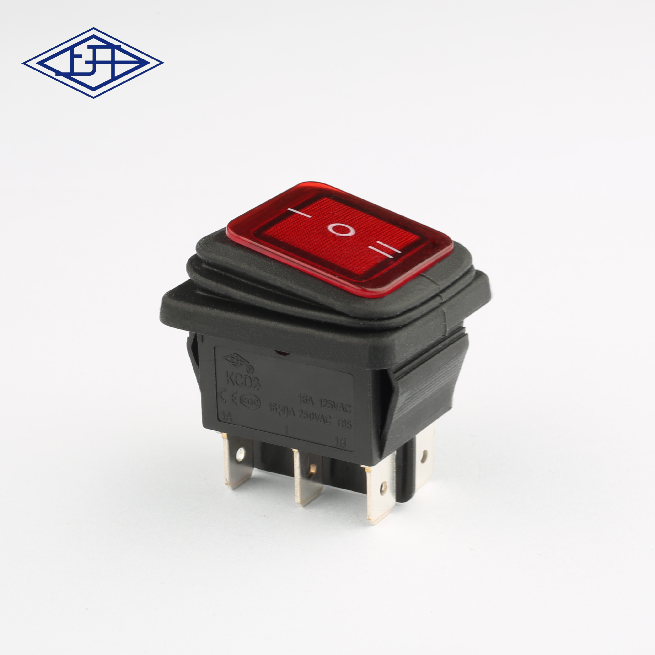 KCD2三档红色船型开关