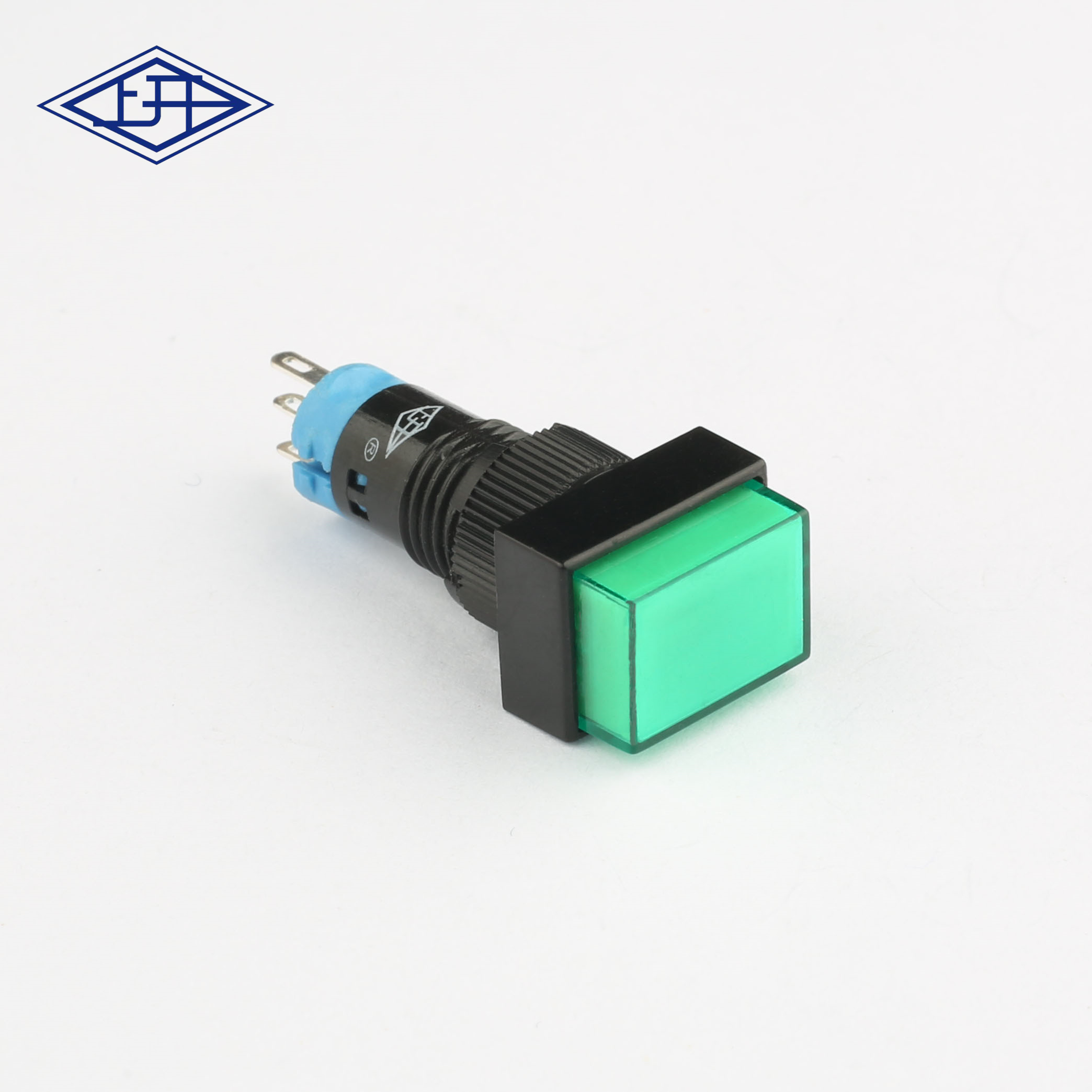  AD10自锁方形绿色按钮